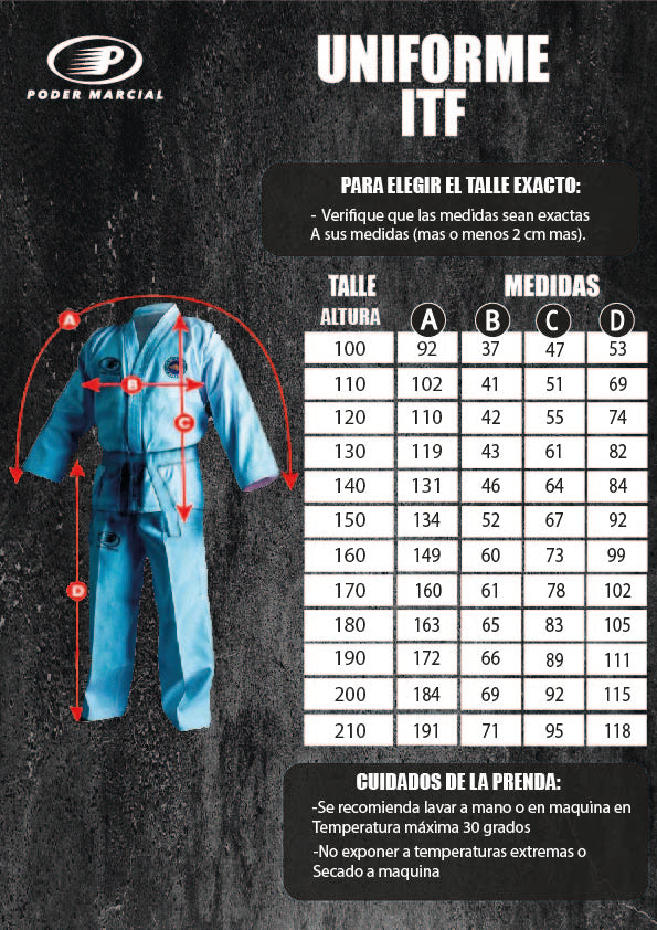 Uniforme taekwondo itf niños
