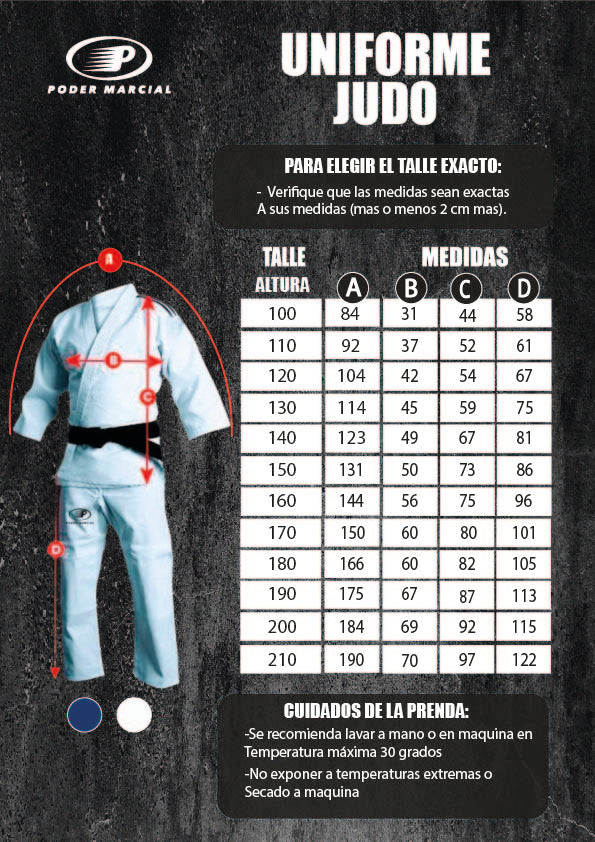 Uniforme judo blanco adulto